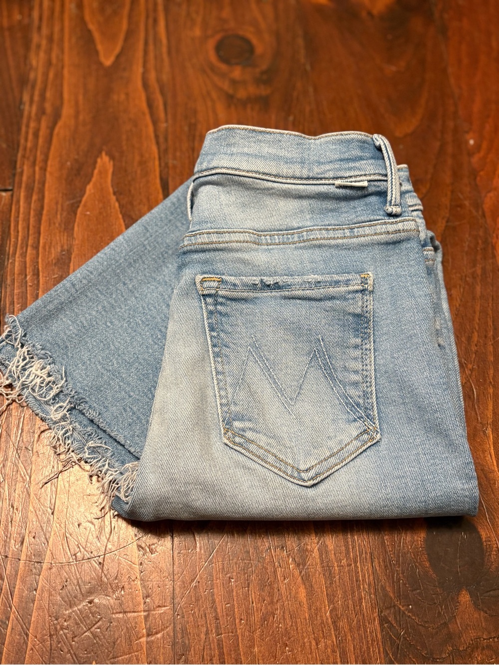 MOTHER Insider Crop Step Fray